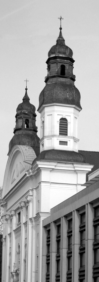 Fassade der Fronleichnamskirche der Ursulinen