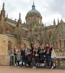 Salamanca - Gruppenbild auf einer der Kathedralen